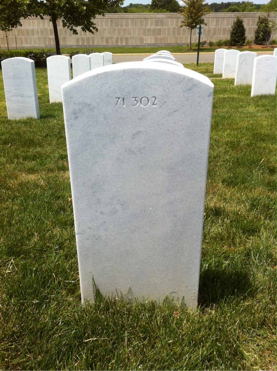 Back of headstone — Roy Miller