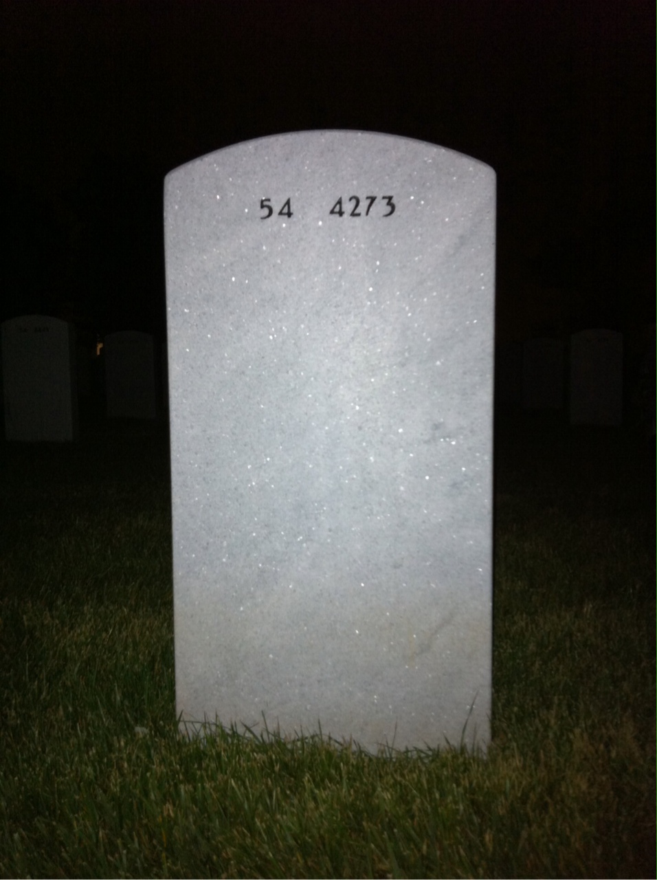 Back of headstone — William Fleming Gaghan