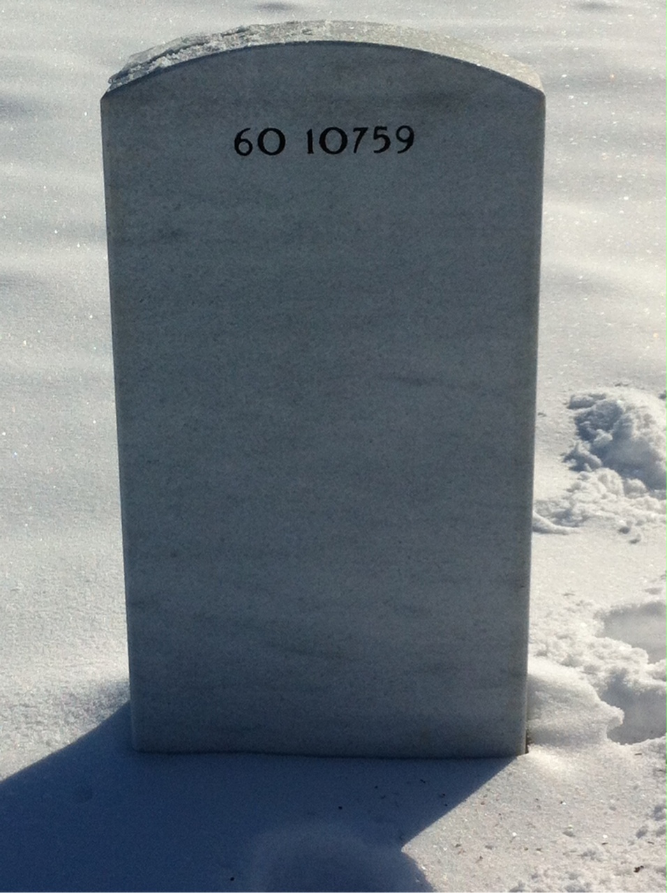 Back of headstone — Kenneth Murray