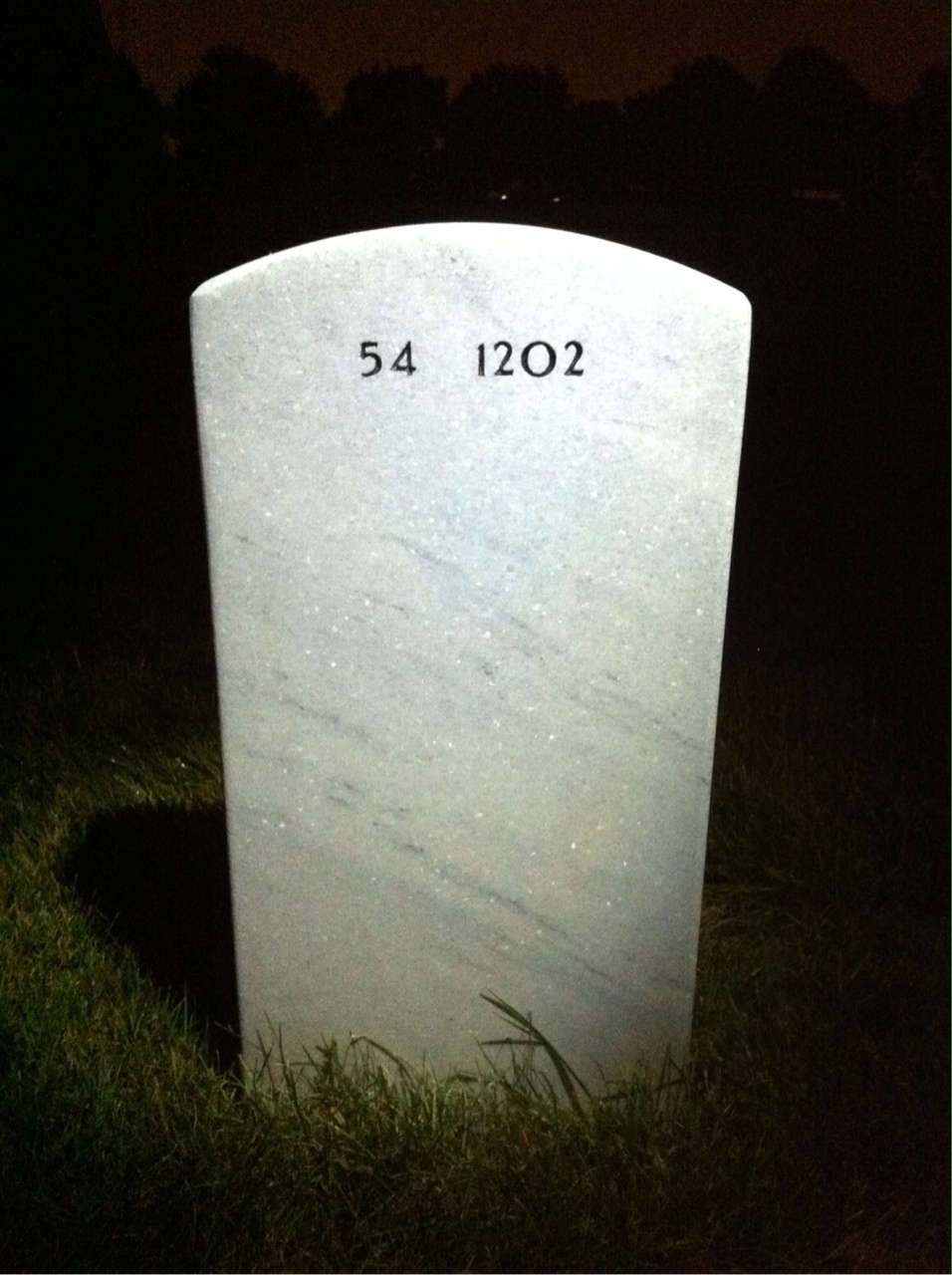 Back of headstone — Charles Fotis