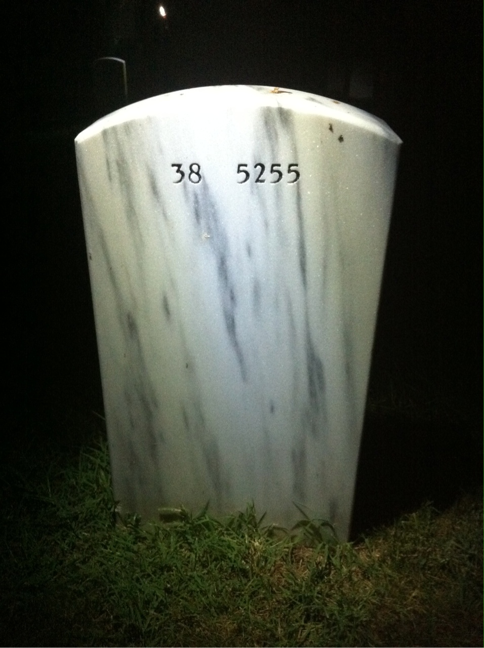Back of headstone — Charles Ehrgood