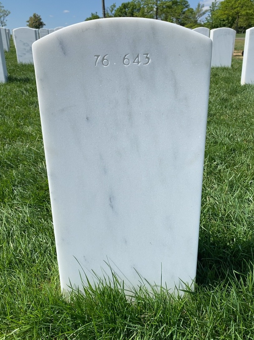 Back of headstone — Joseph Morgan