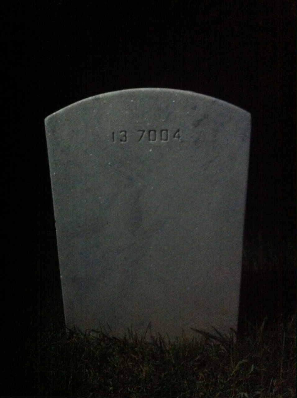 Back of headstone — Patrick Bremsan