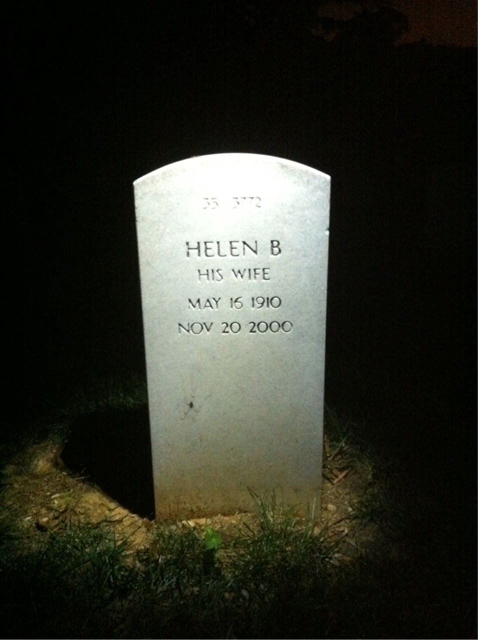 Back of headstone — Will Kidd