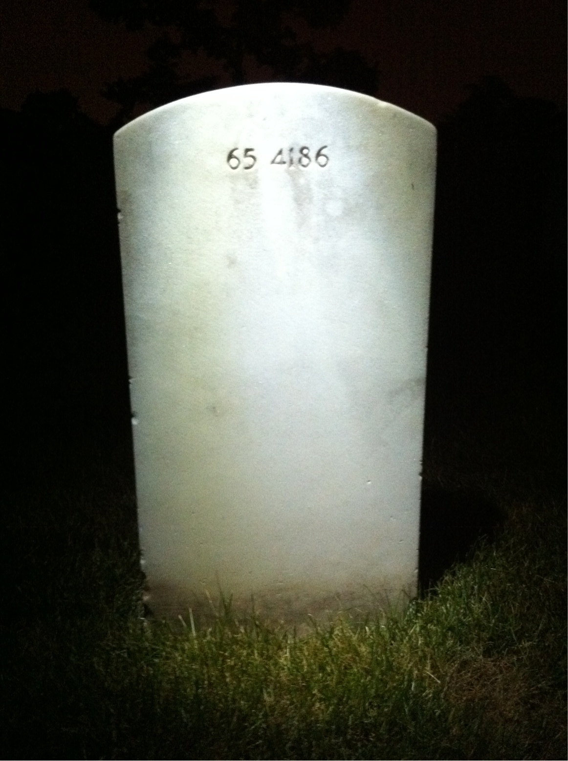 Back of headstone — Michael Aliotta
