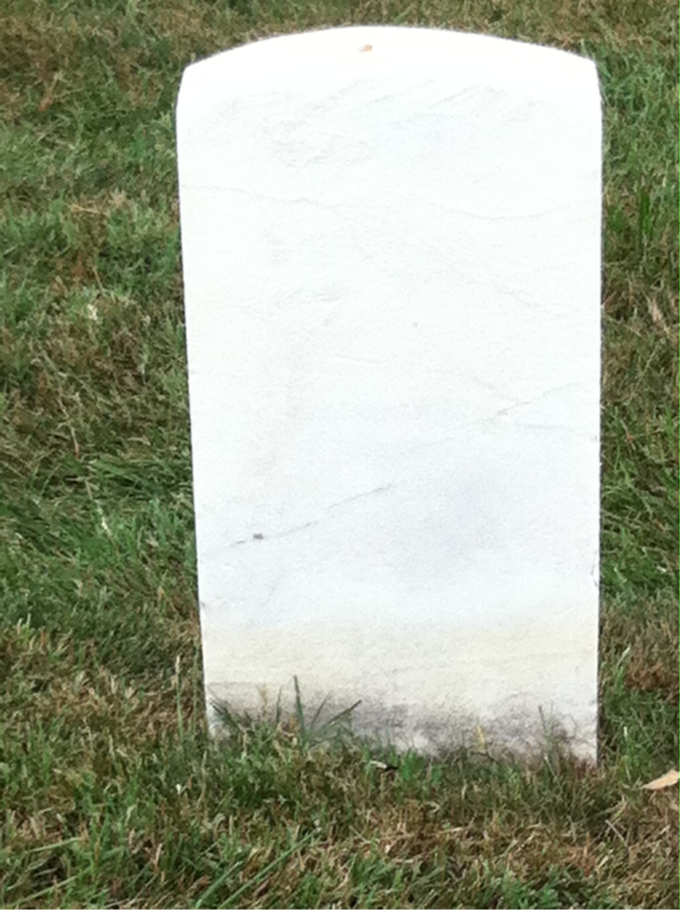 Back of headstone — Robert Anderson