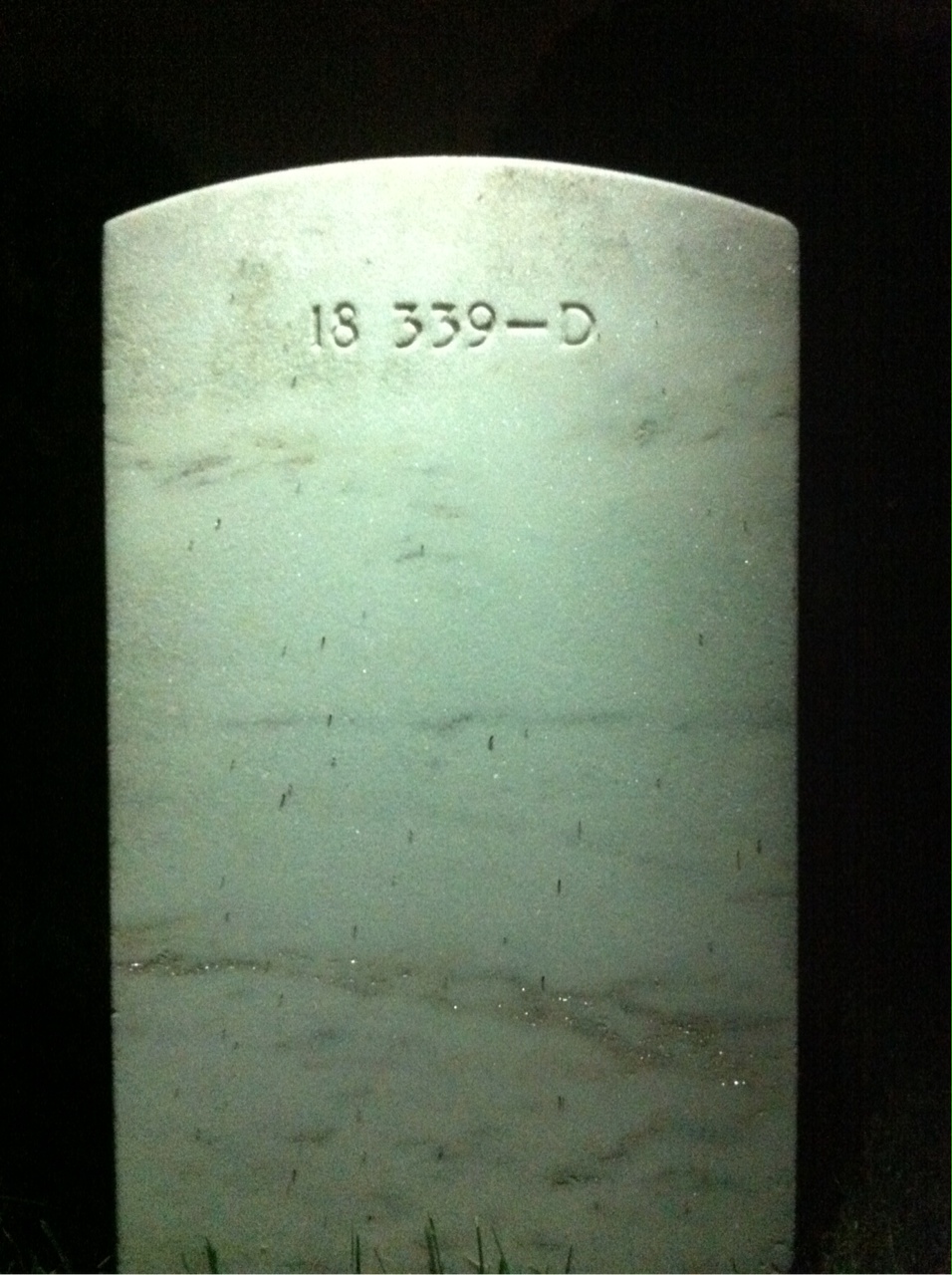 Back of headstone — William Boswell