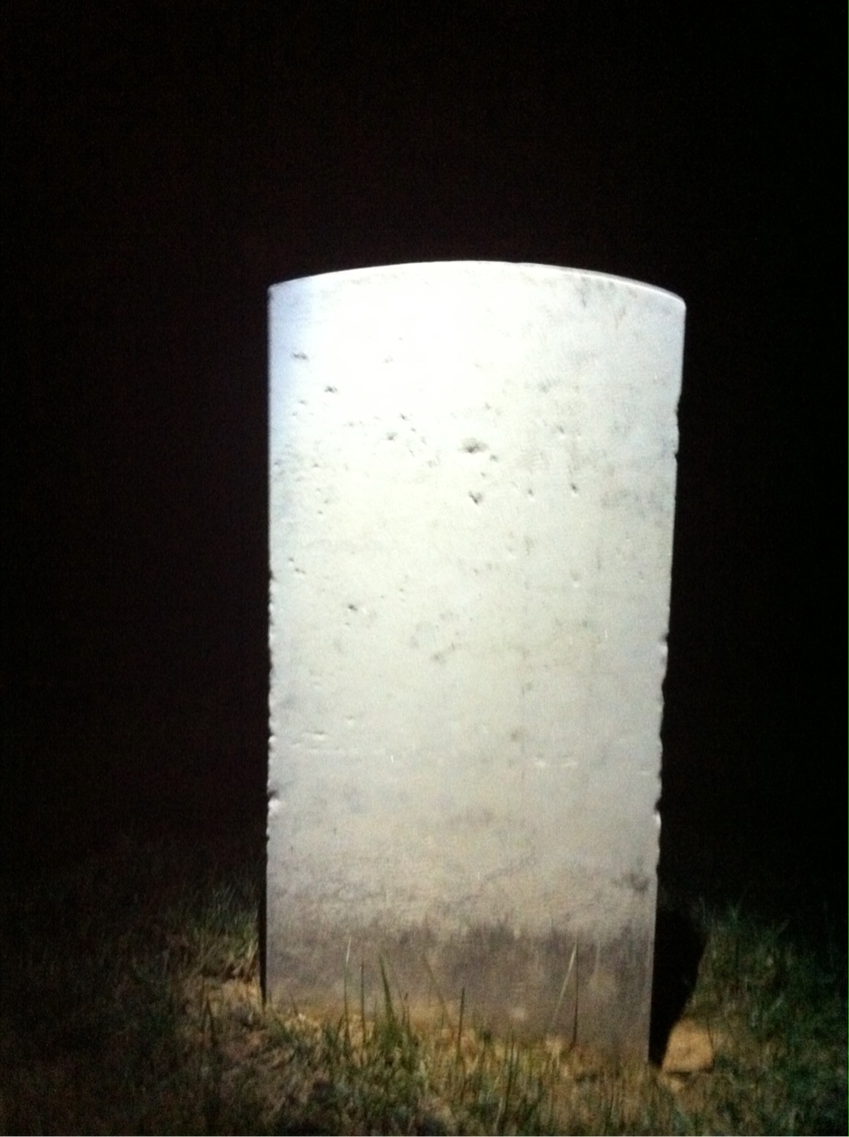 Back of headstone — Daniel Barrett