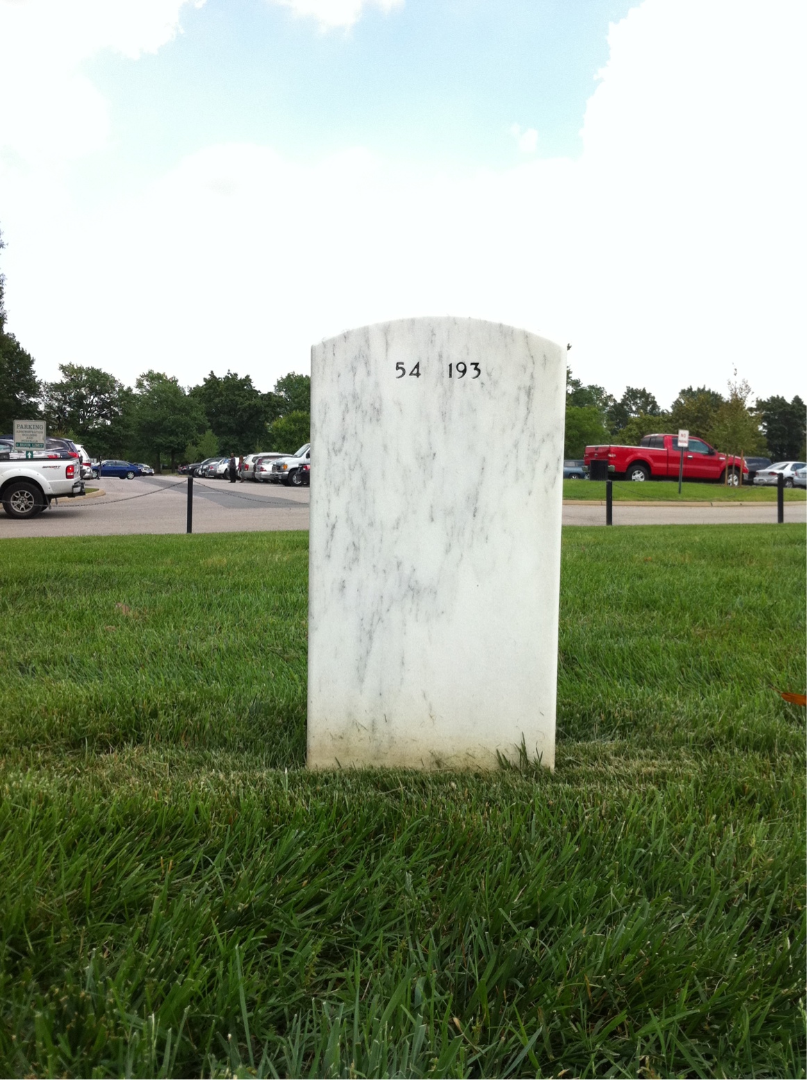 Back of headstone — William Nelson