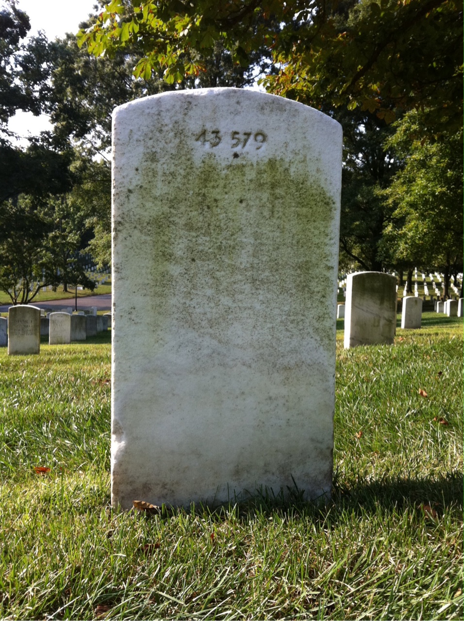 Back of headstone — Carroll Conover