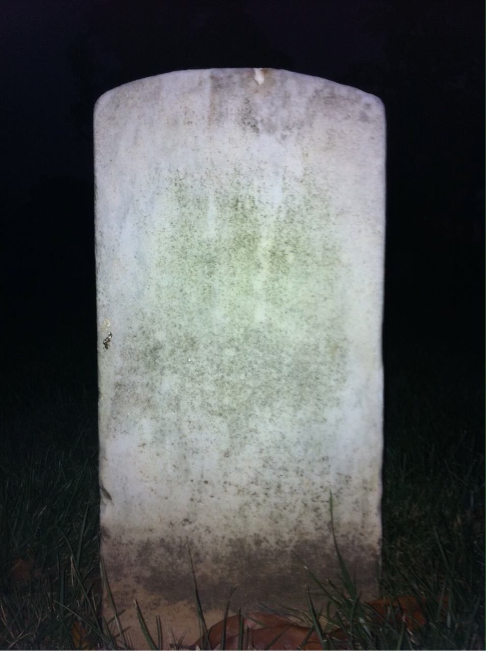 Back of headstone — George Morse