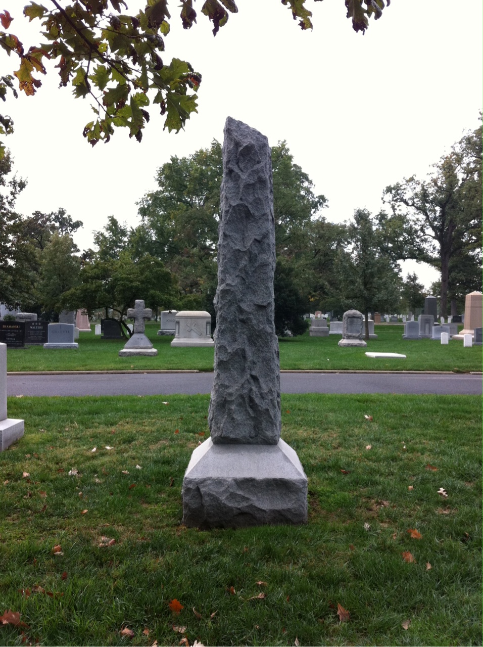 Back of headstone — Daniel Ammen