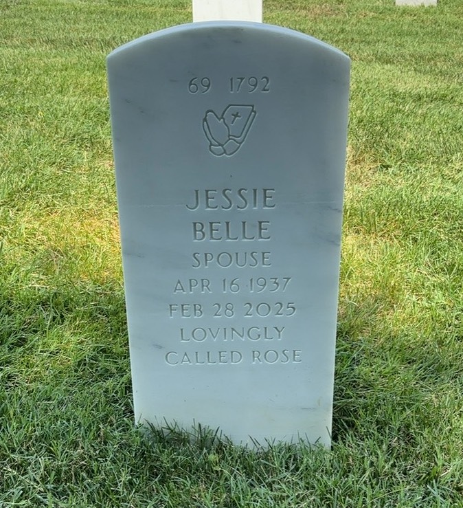 Back of headstone — Leon Young