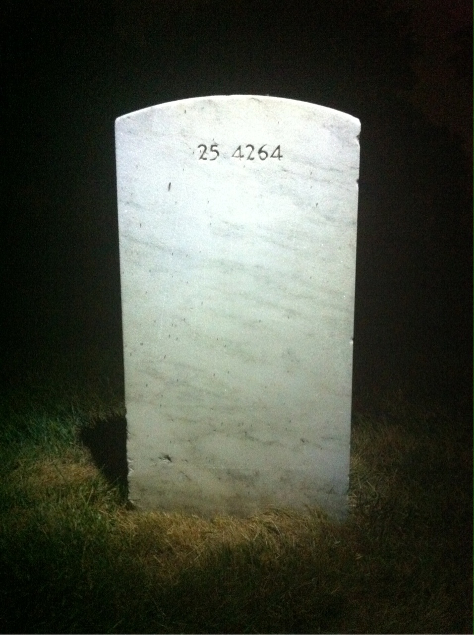 Back of headstone — Clyde Moshier