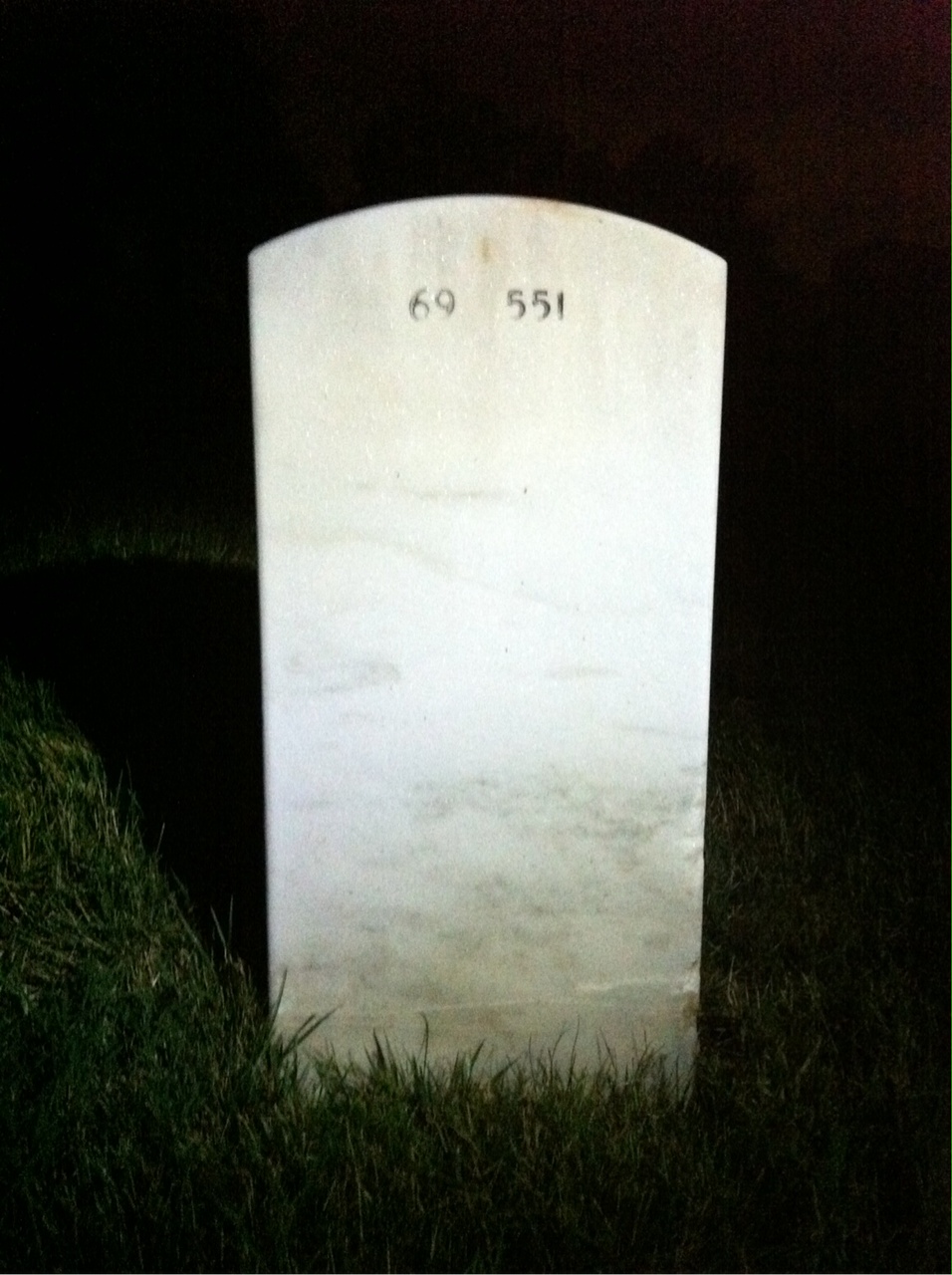 Back of headstone — Kenneth Bean