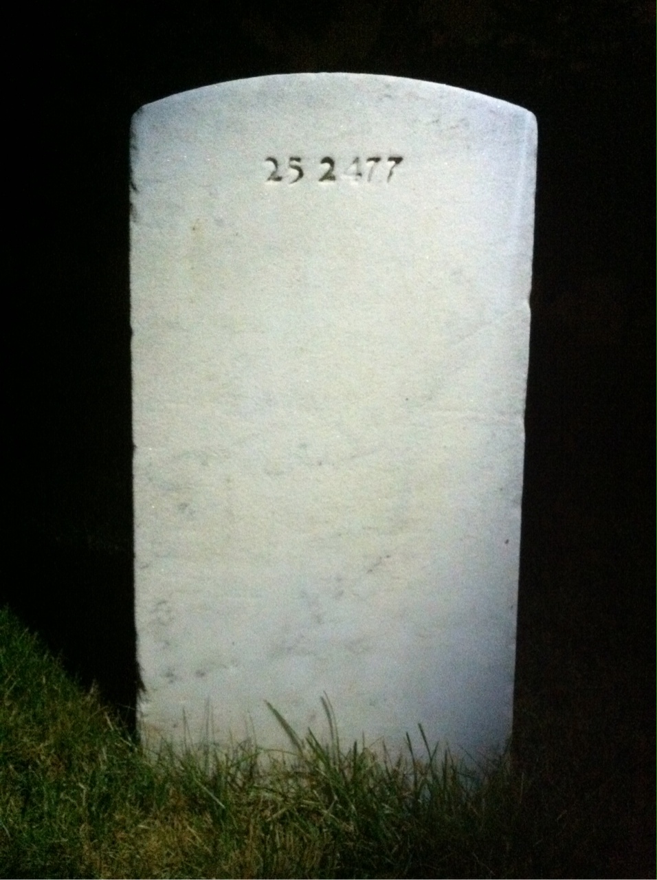 Back of headstone — Frederick Myers