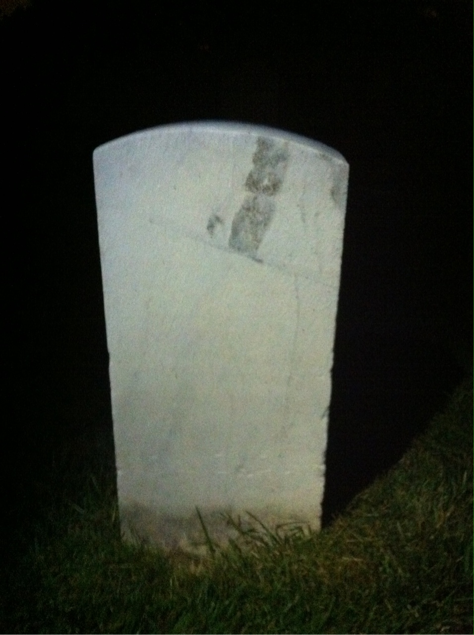 Back of headstone — Maurice Appleby