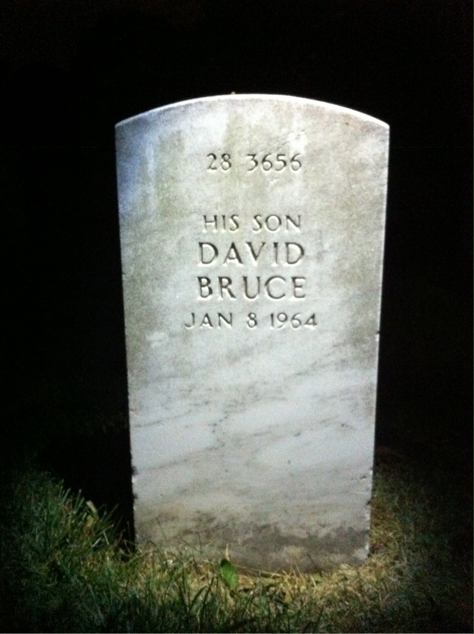 Back of headstone — Robert Bruce Call