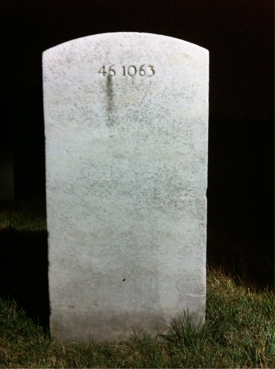 Back of headstone — Robert Melrose