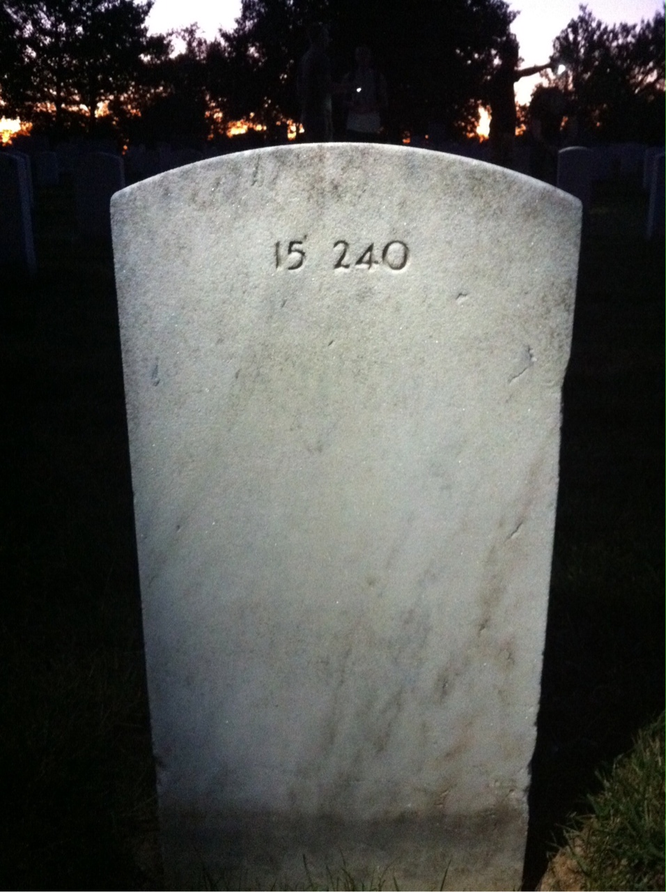 Back of headstone — Mary Mckenna