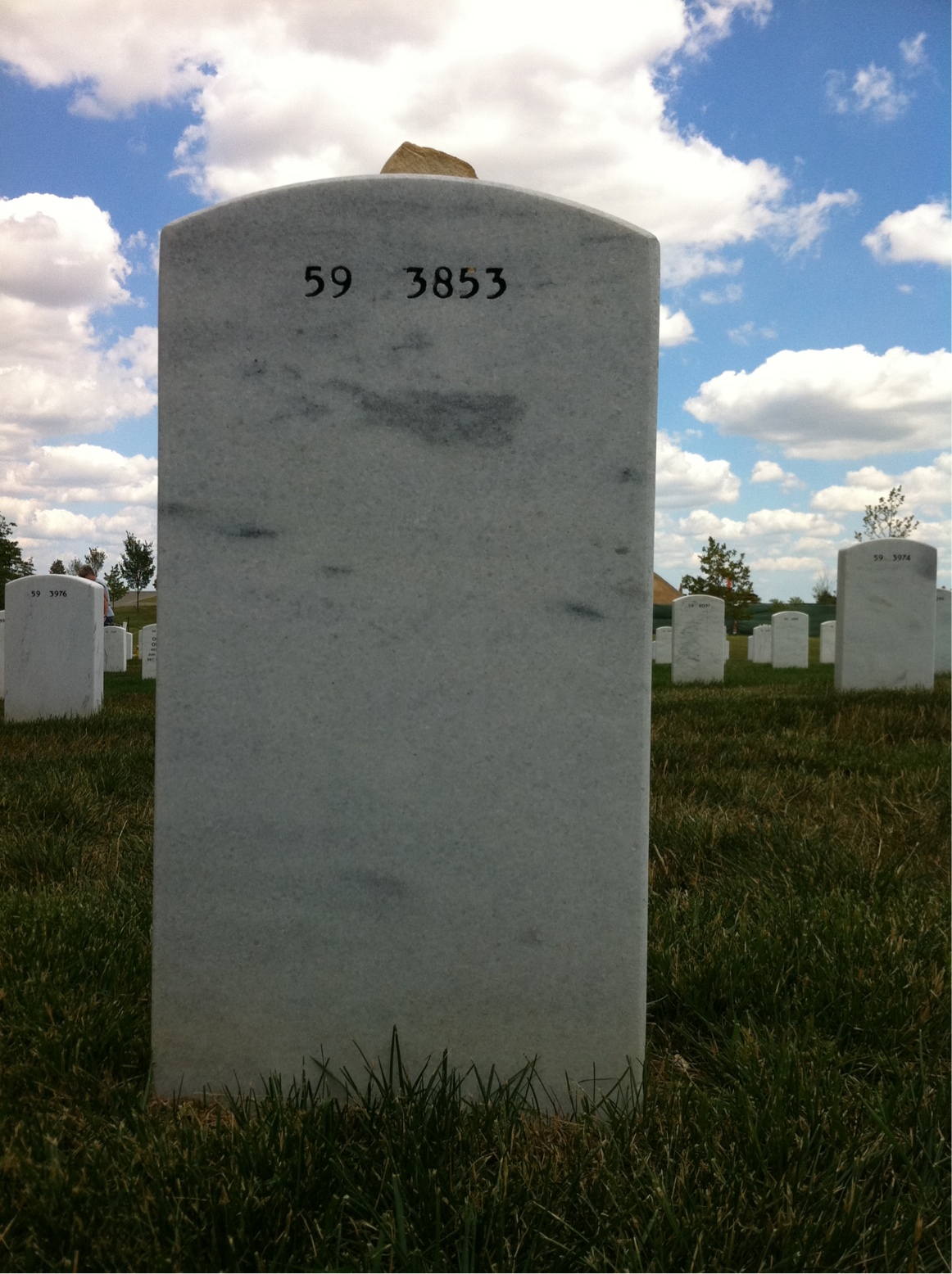 Back of headstone — Thomas Andrews