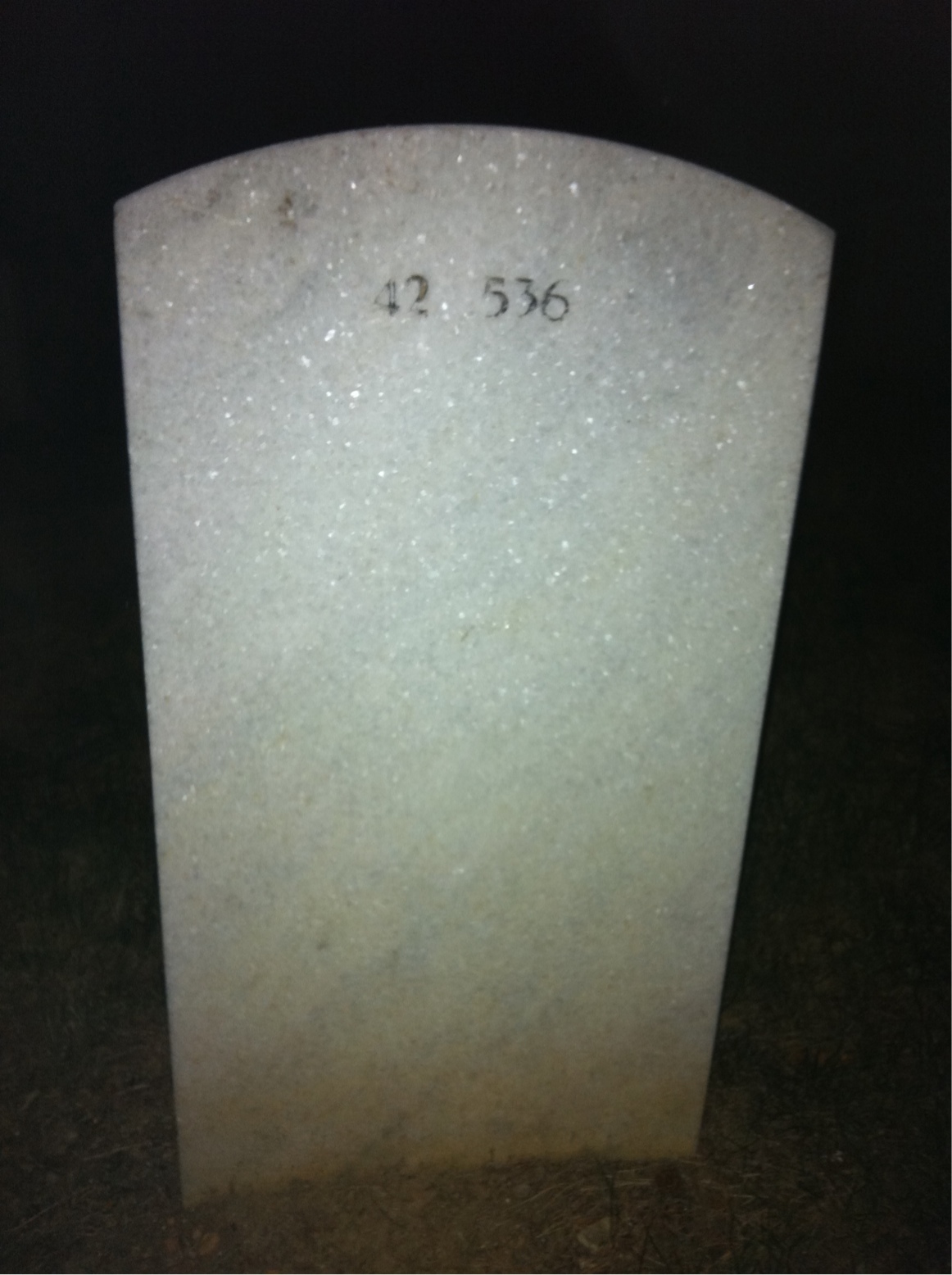 Back of headstone — George Moore