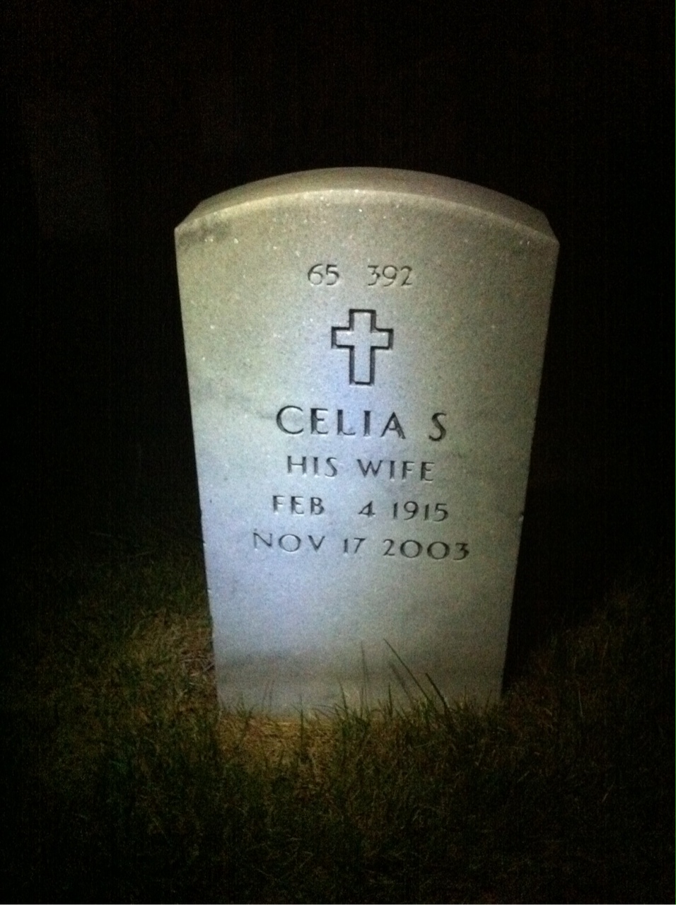 Back of headstone — Royce Daniels