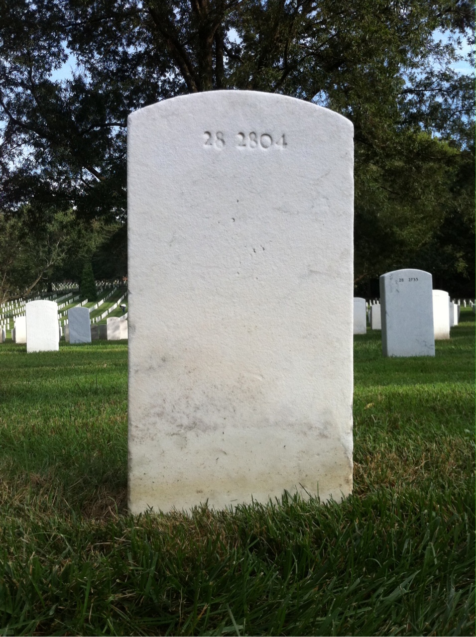 Back of headstone — Paul Myatt