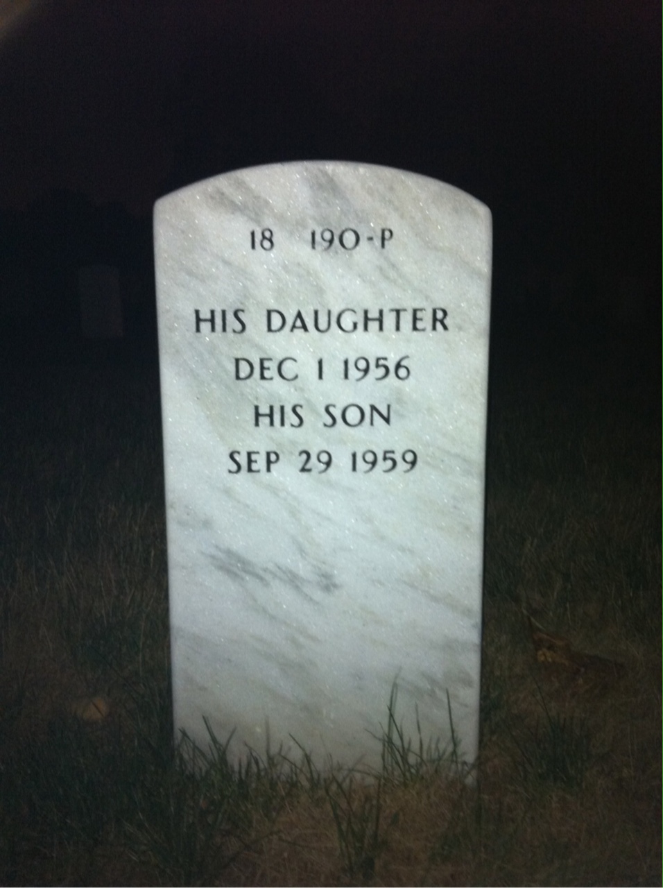 Back of headstone — Richard Lukacs