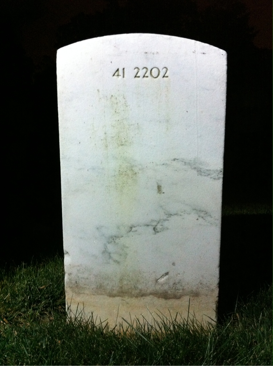 Back of headstone — John Murray