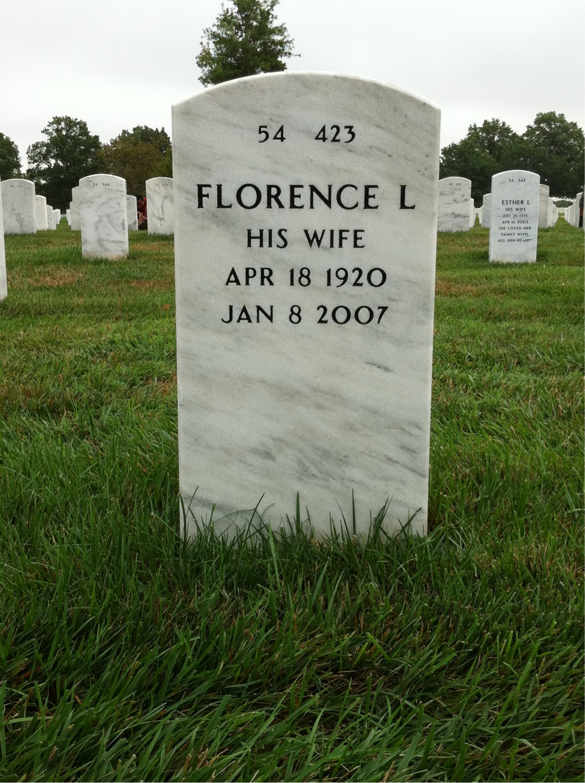 Back of headstone — Harold Donohue