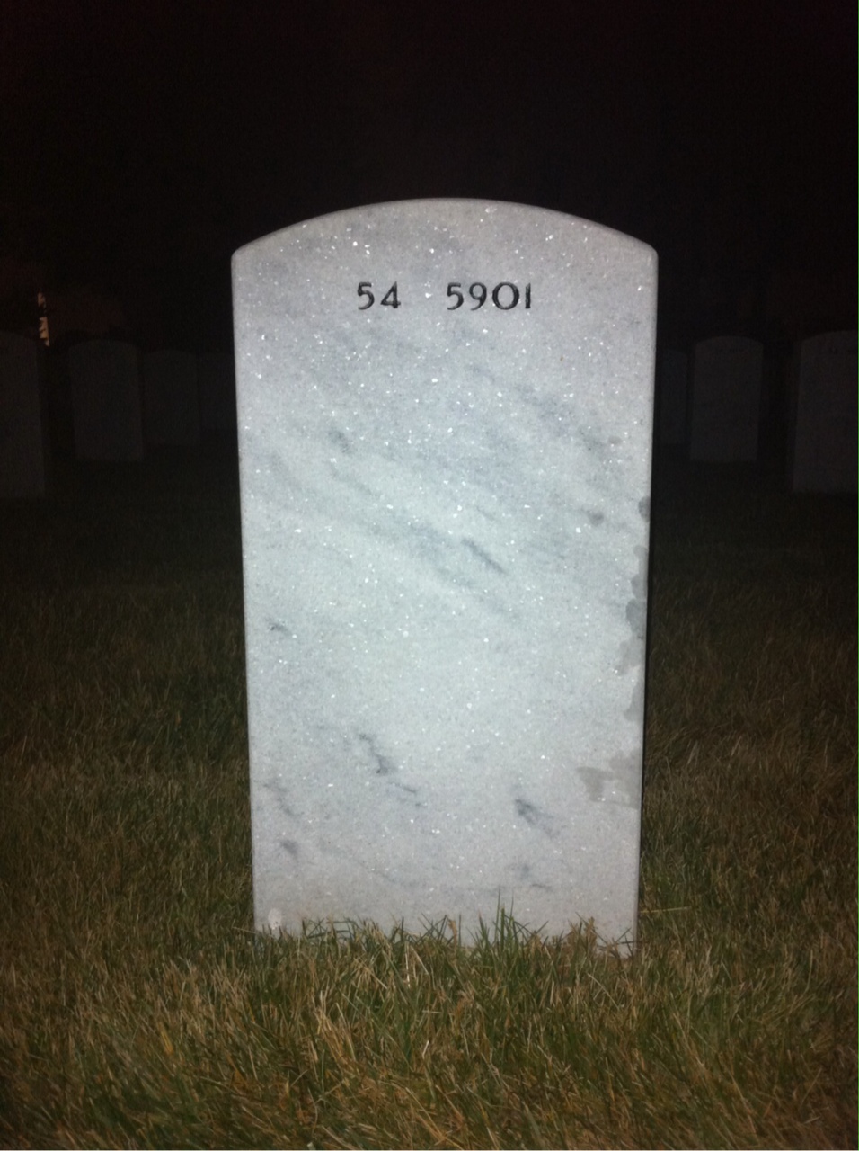 Back of headstone — Kenneth Fairbrother