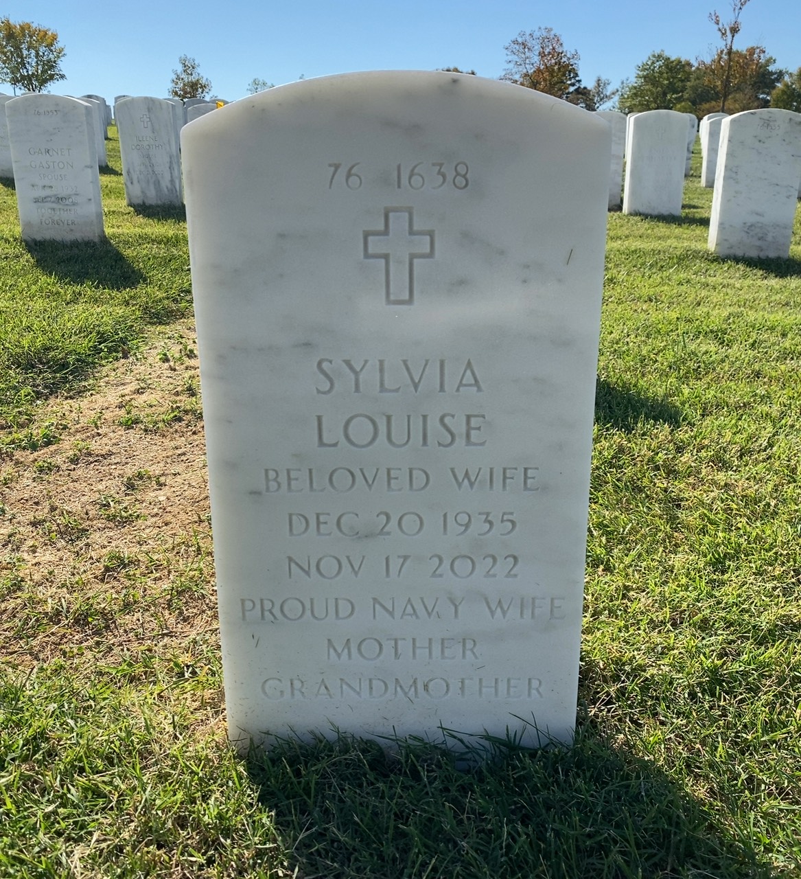 Back of headstone — Kenneth Morlock