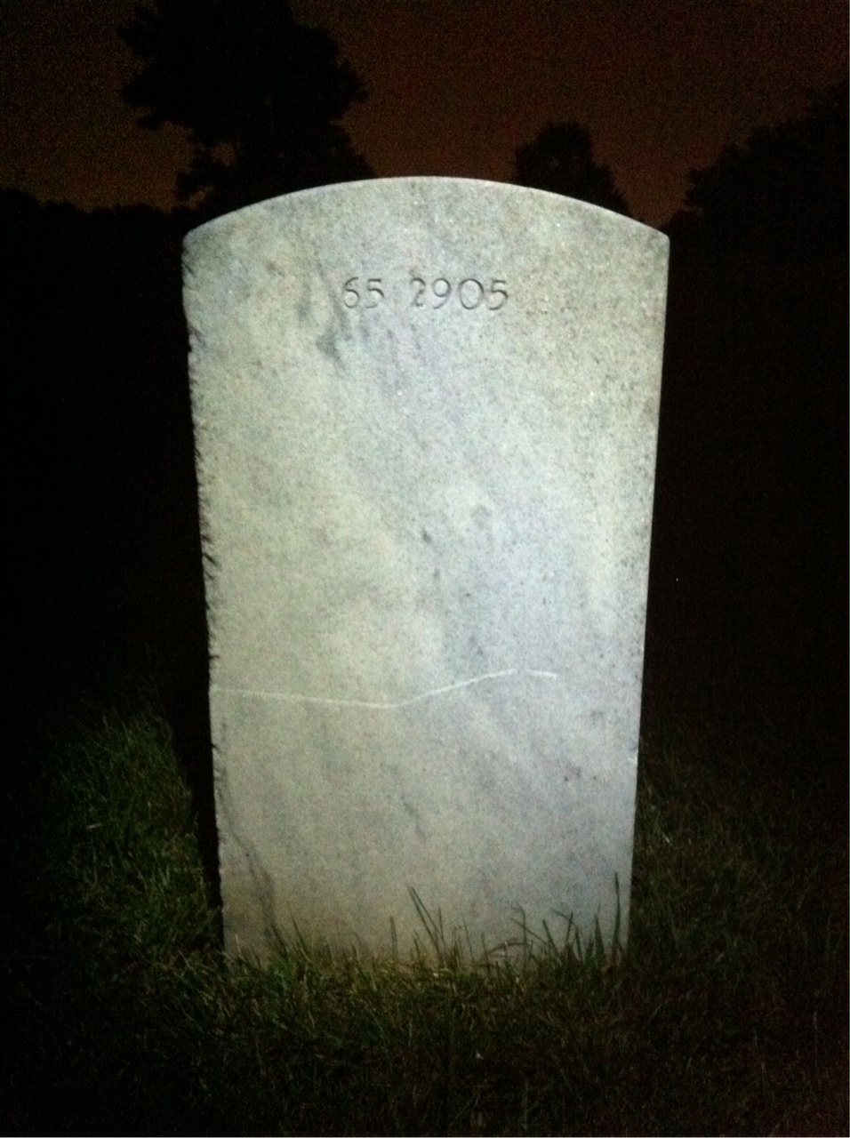 Back of headstone — William Mountel