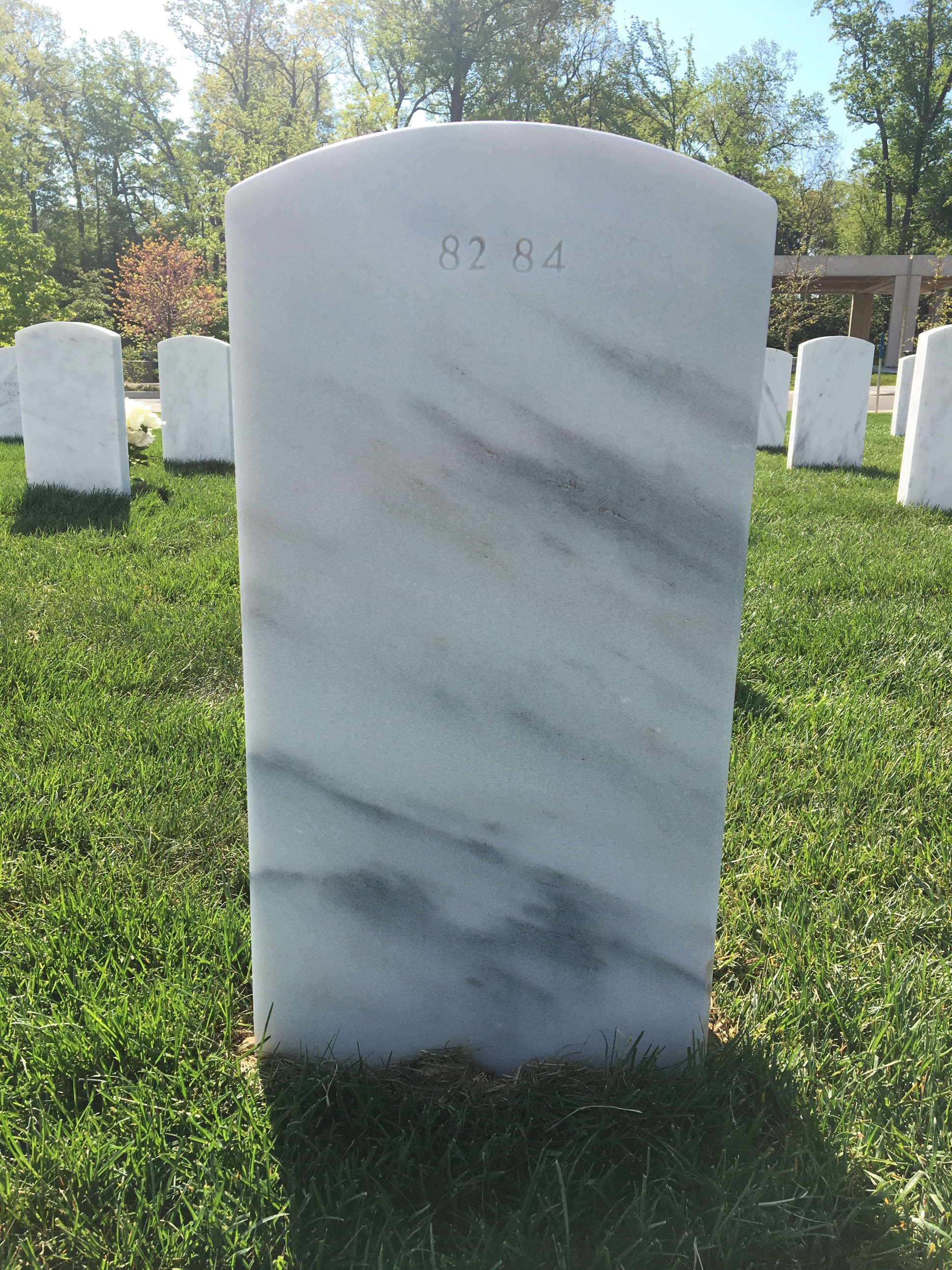 Back of headstone — William Paul Skillman