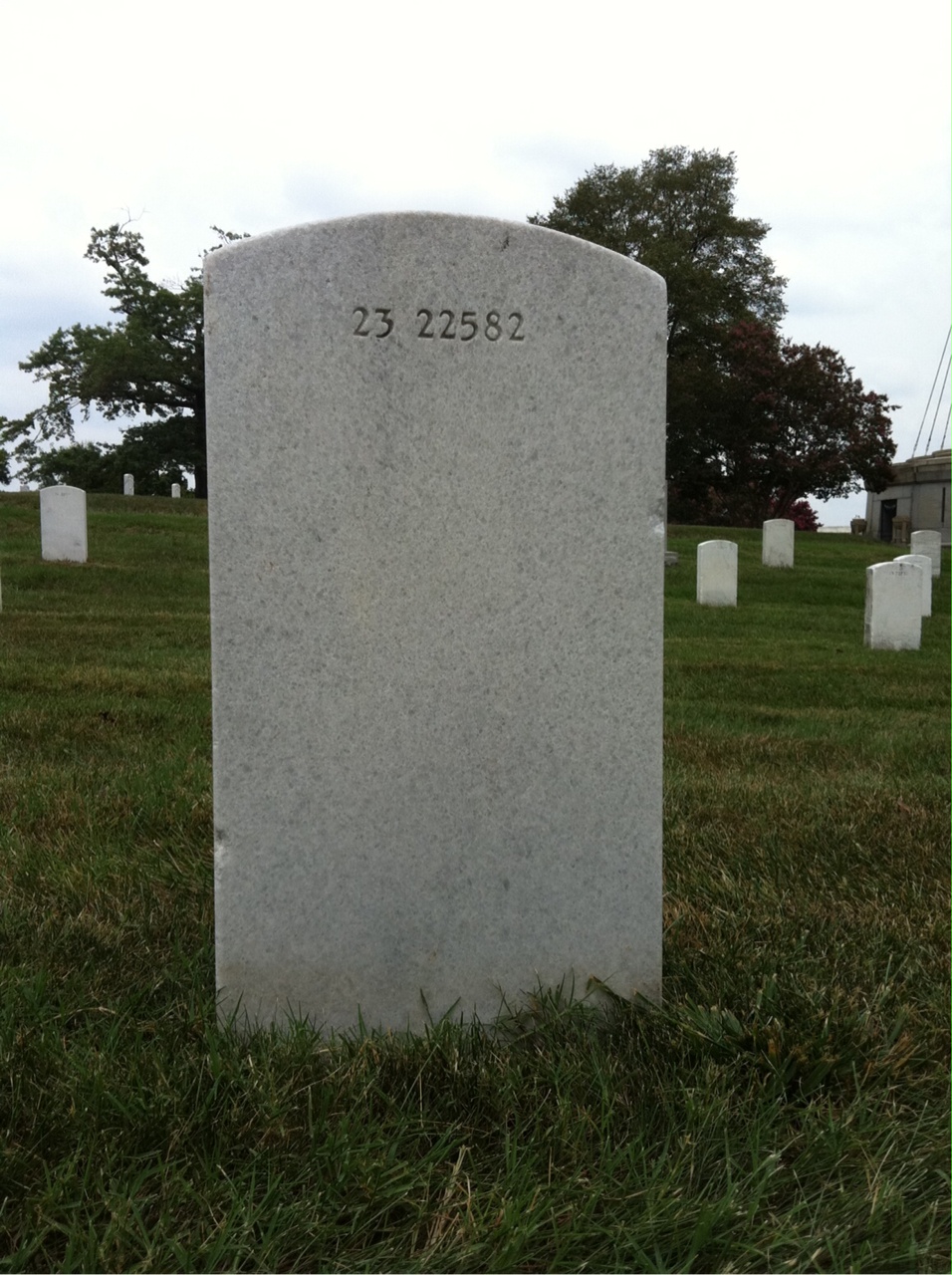 Back of headstone — Eulice Moore