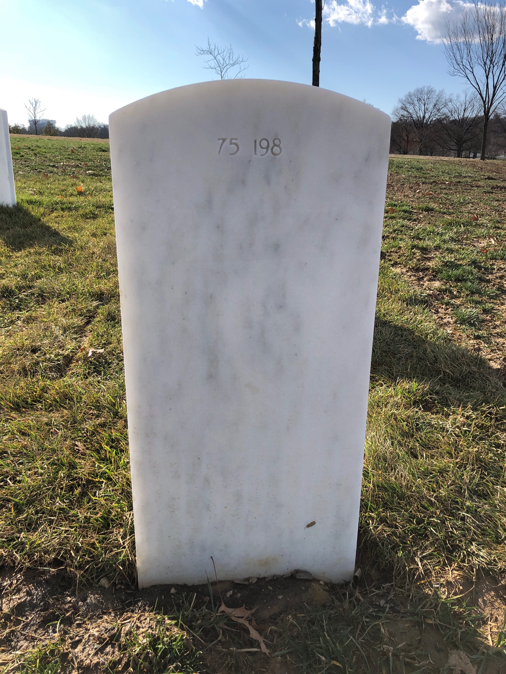 Back of headstone — Robin Murray