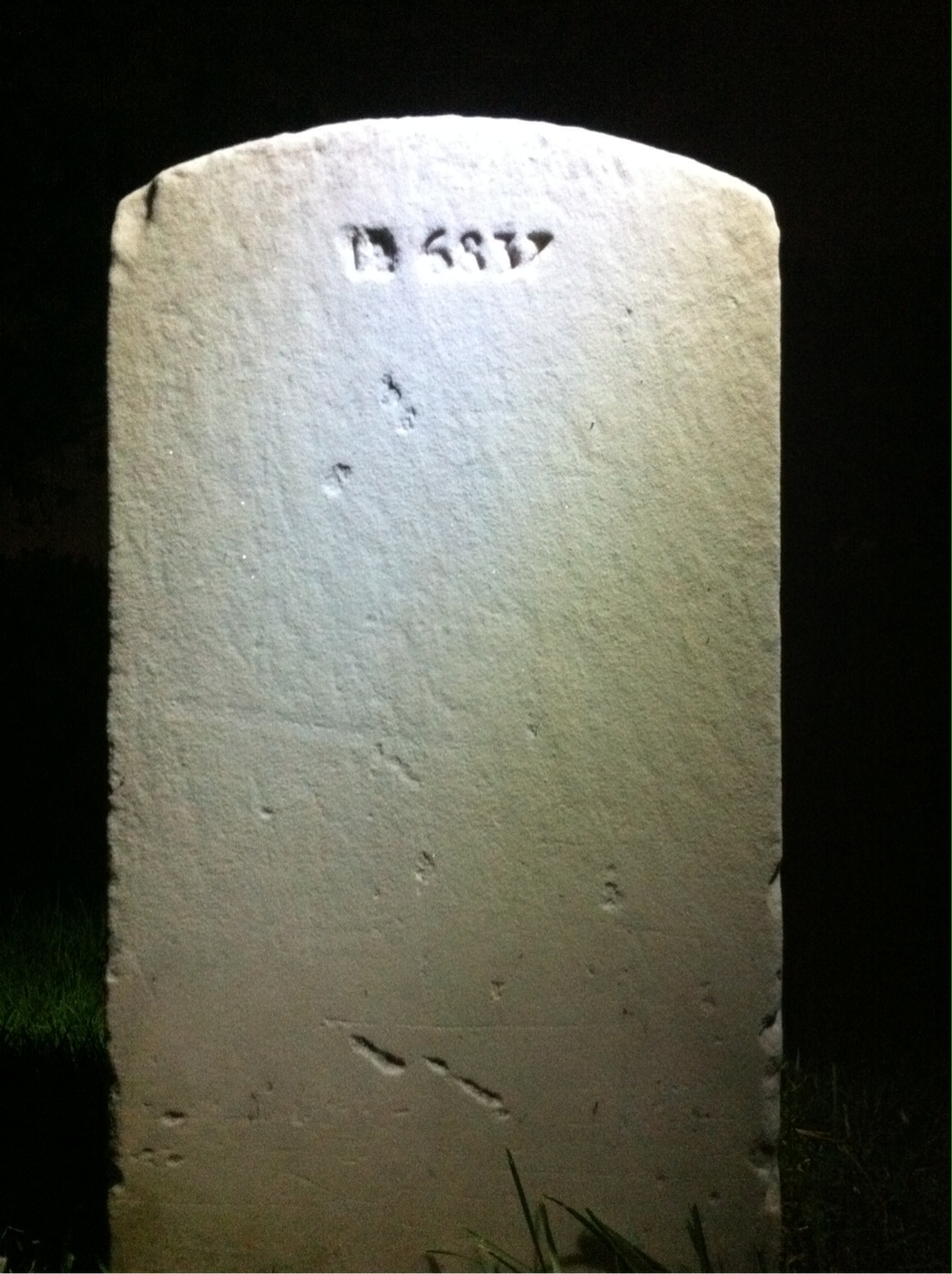 Back of headstone — William Young