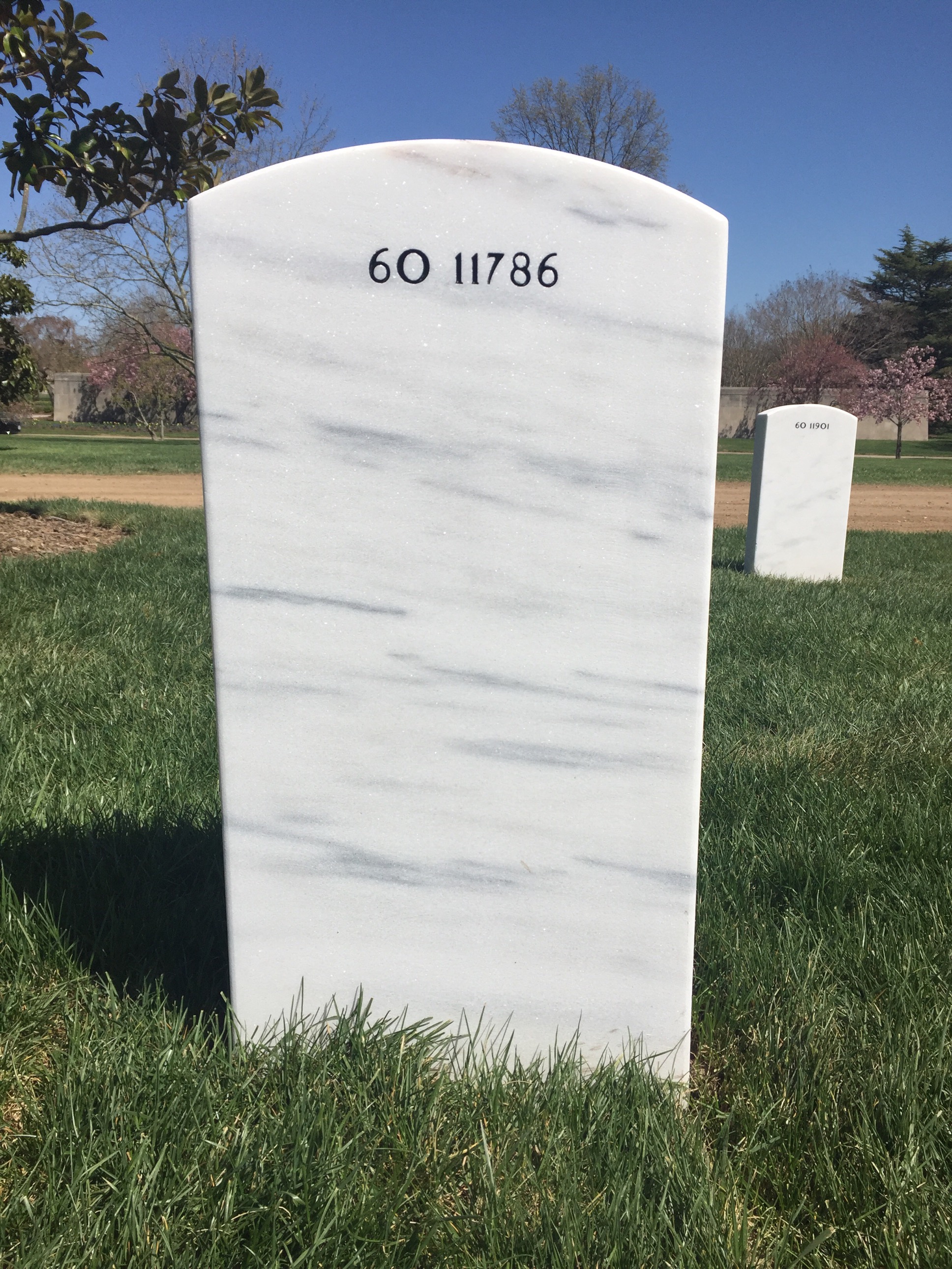 Back of headstone — Richard Lin