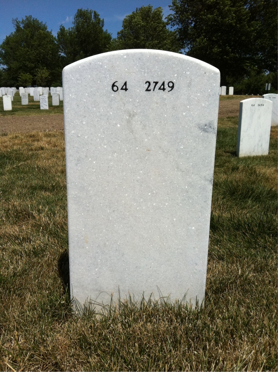 Back of headstone — Paul Cook