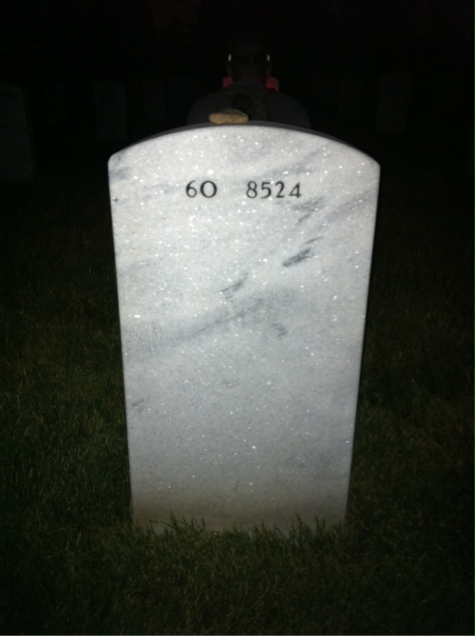 Back of headstone — Minhee Kim
