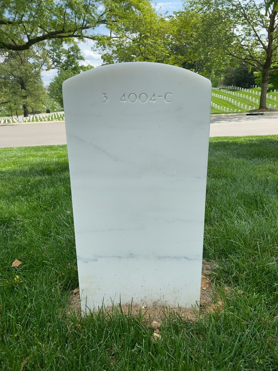Back of headstone — Russell Mcintyre