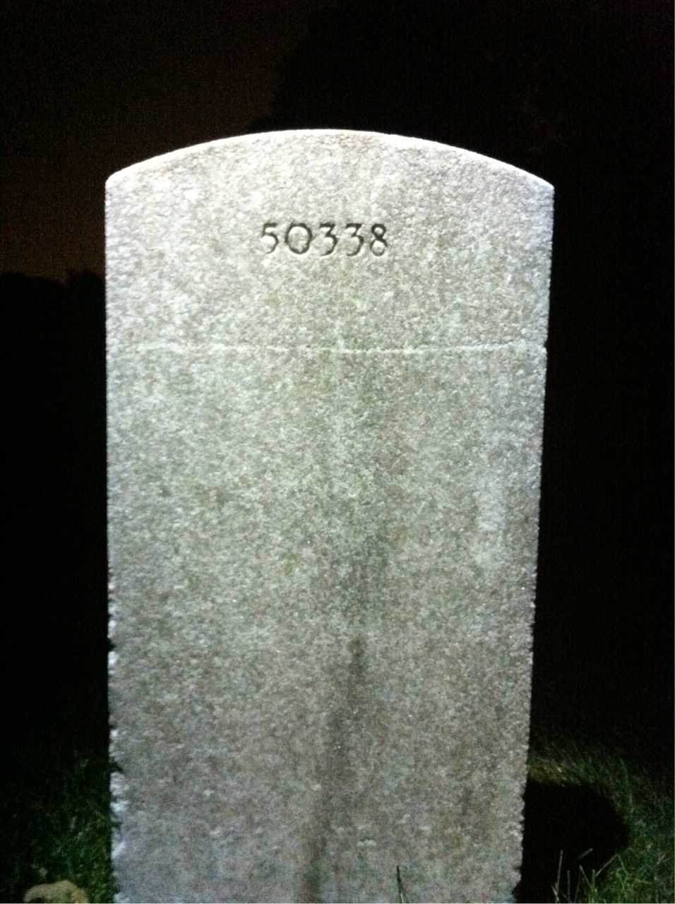 Back of headstone — William Applegate