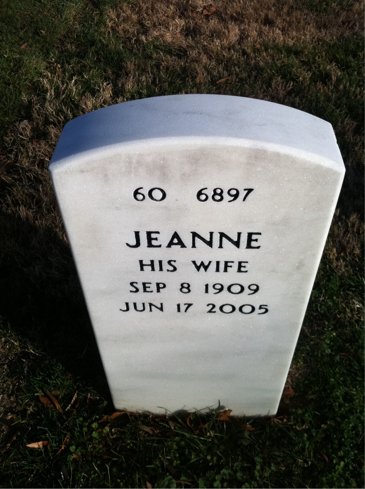 Back of headstone — David Wolfson