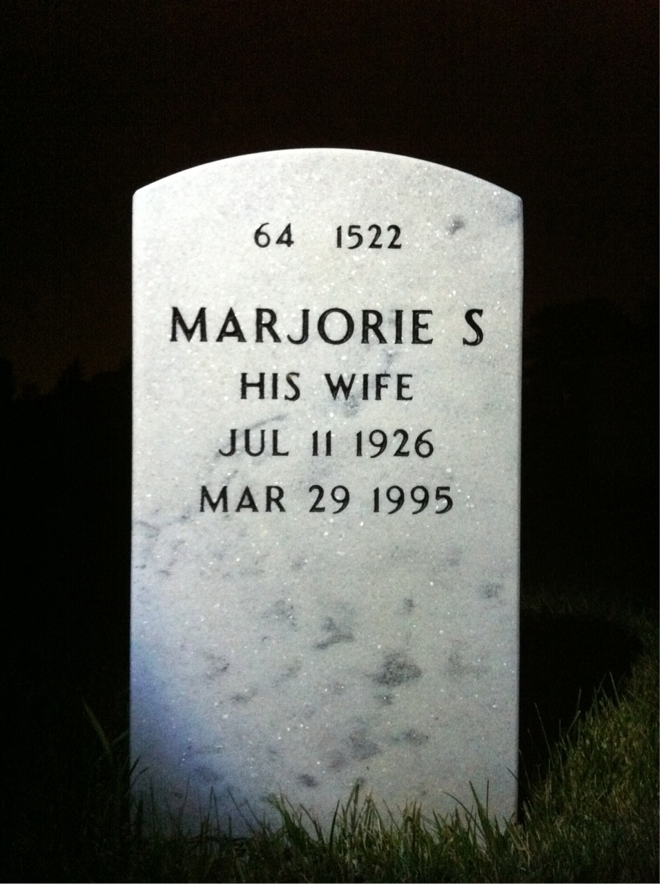 Back of headstone — Erwin Wagner