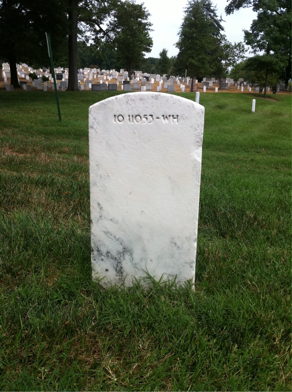 Back of headstone — Charles Corcoran