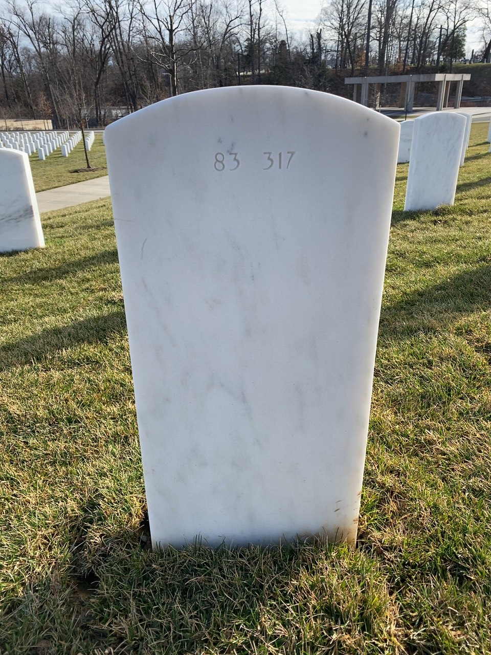Back of headstone — John Minahan