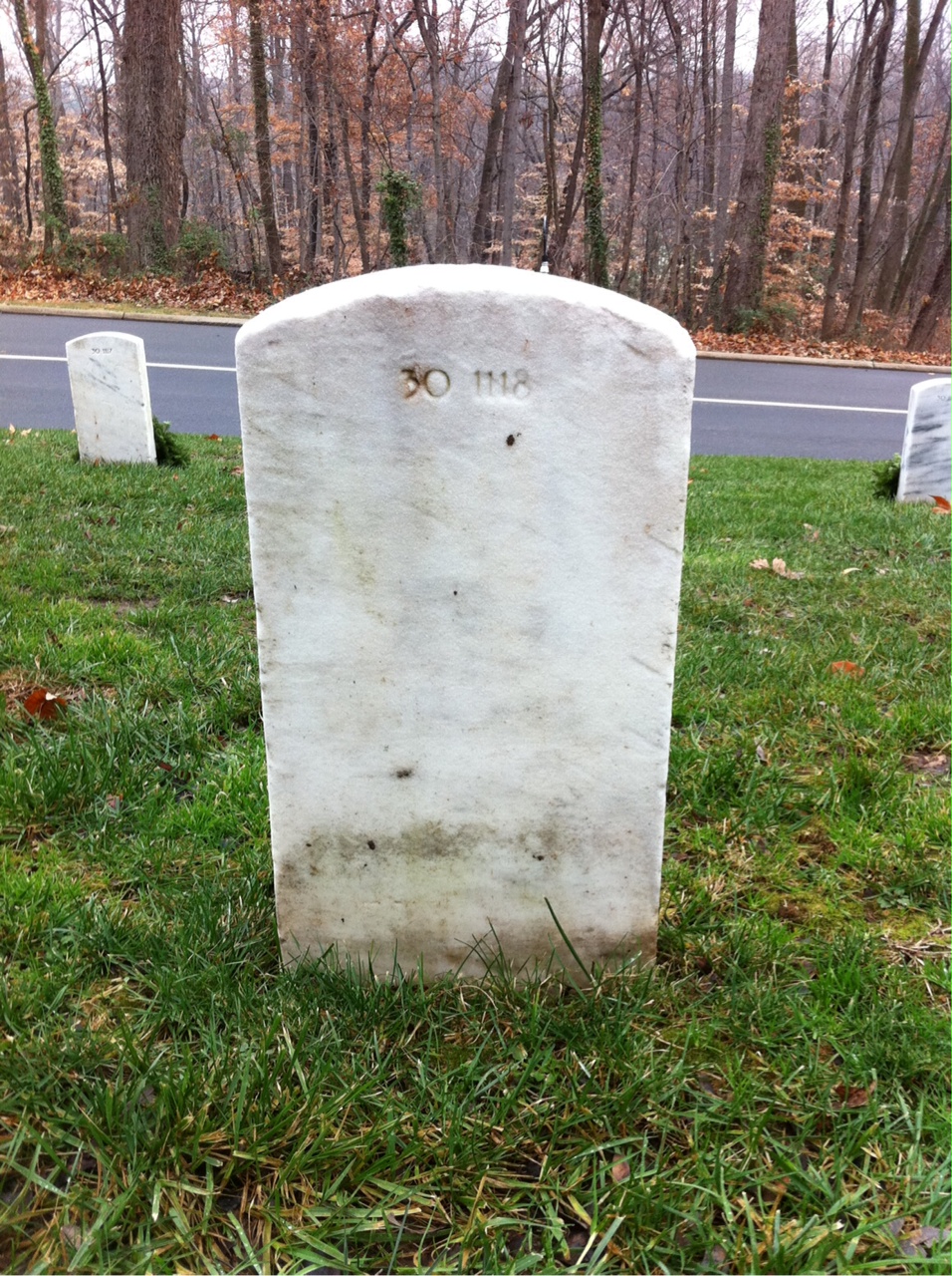 Back of headstone — George Bottom