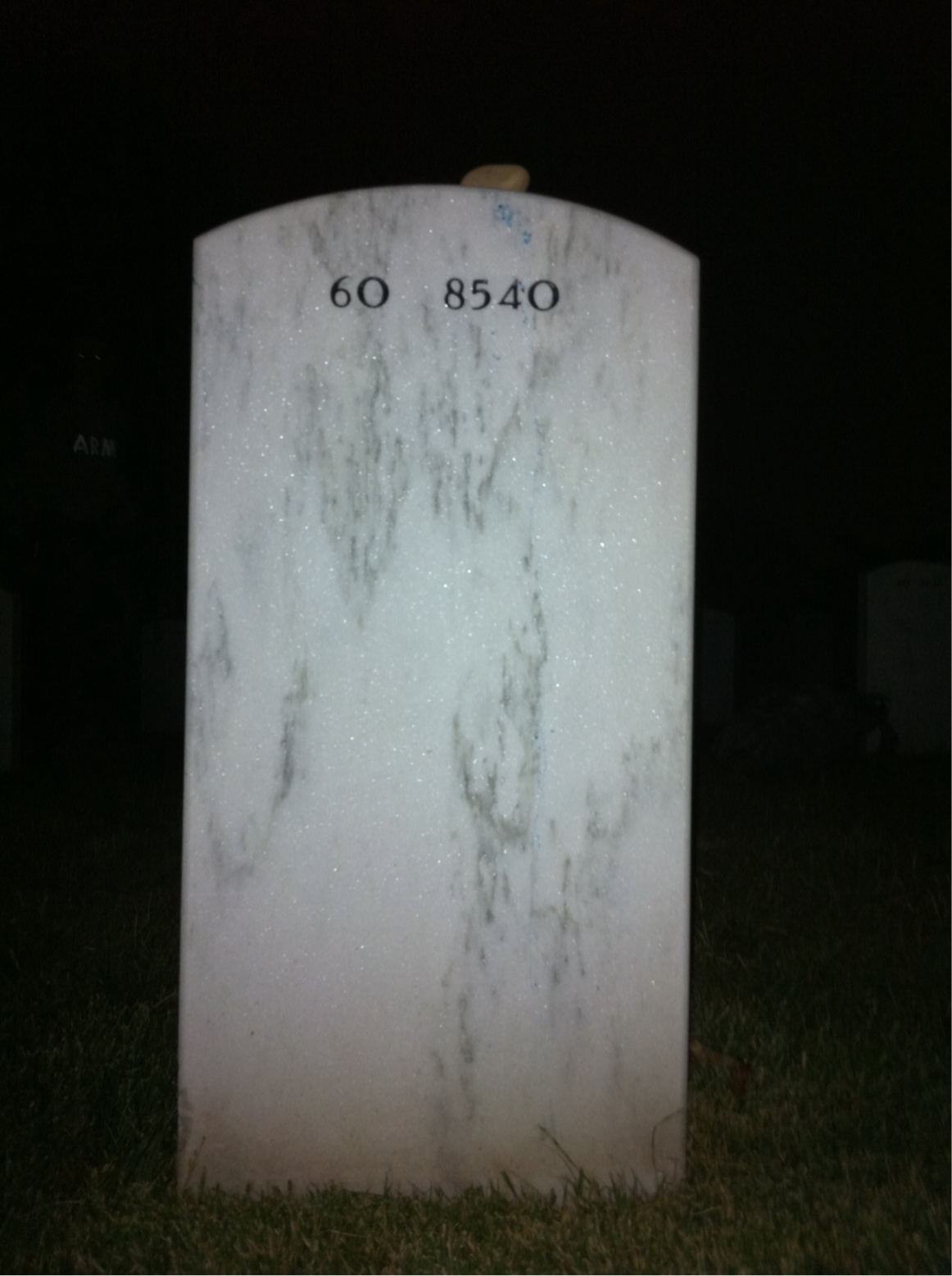 Back of headstone — Richard Ford
