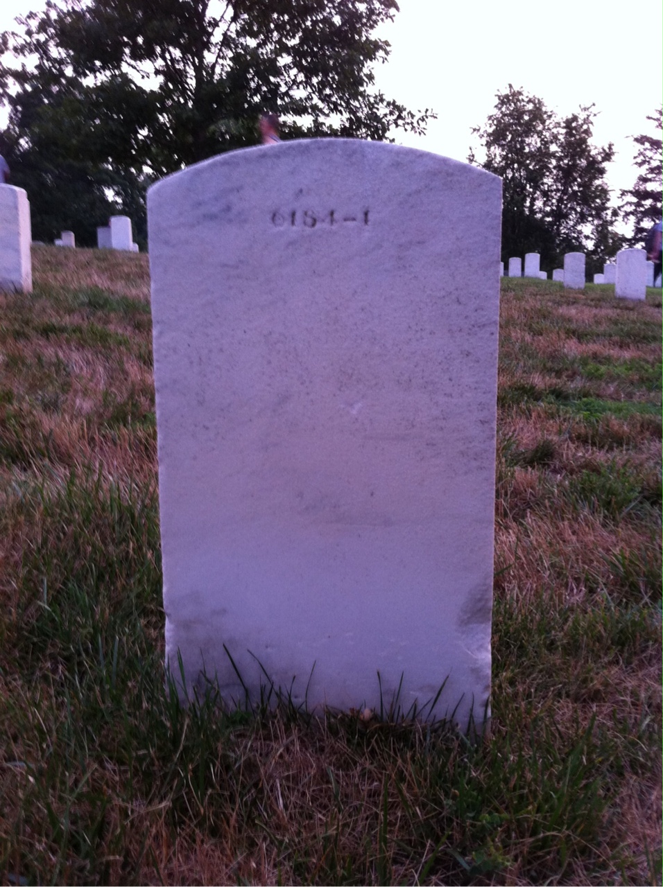 Back of headstone — James Barrett